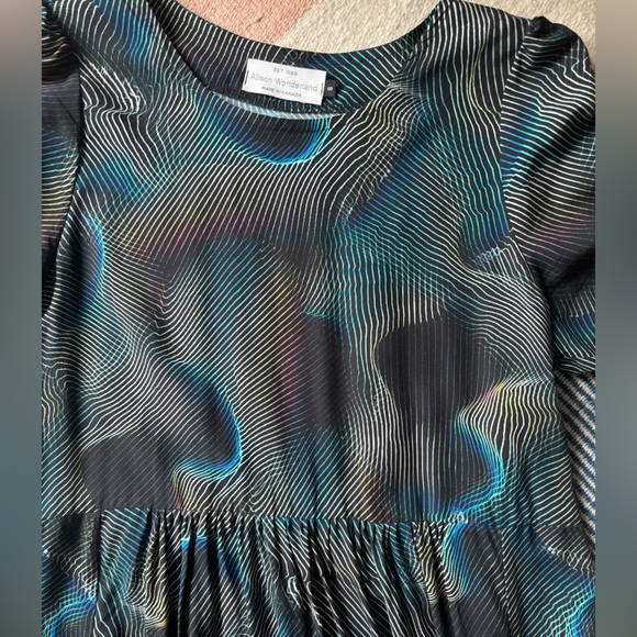 Allison Wonderland swirl-patterned dress, size 8 - Picture 2 of 4